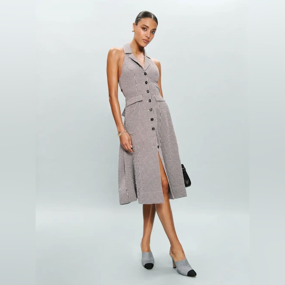 Reformation Gingham Masha Dress Size 4